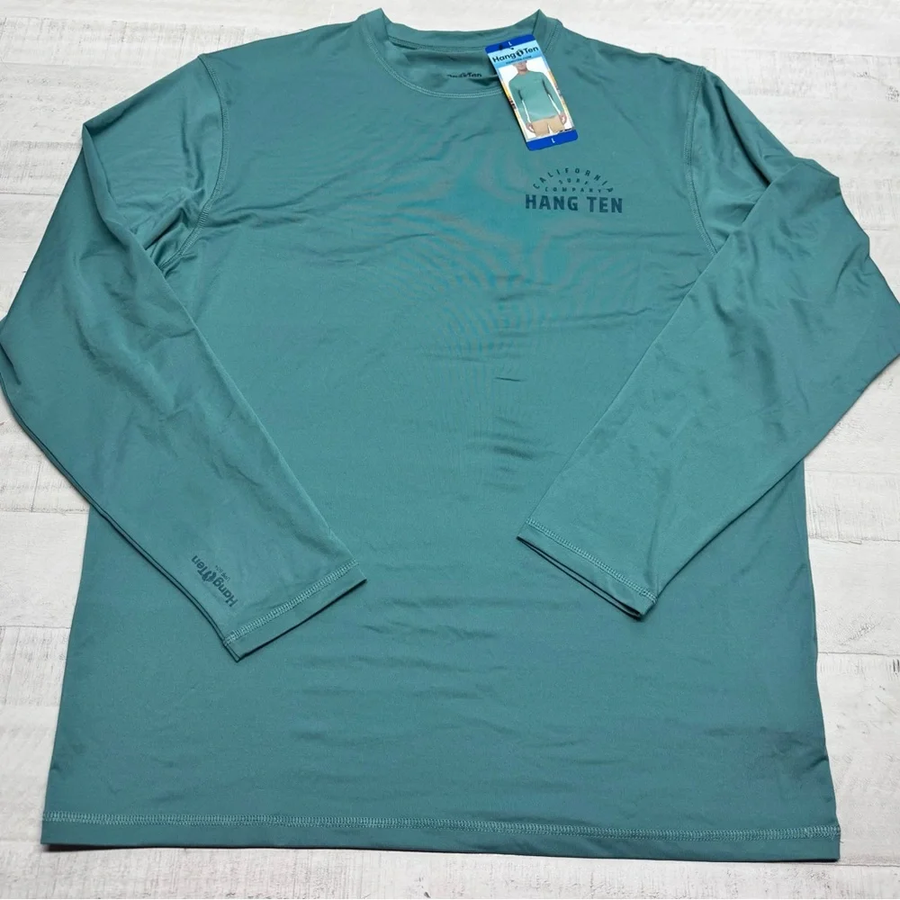Hang Ten UPF 50+ Protection Longsleeve size large color green